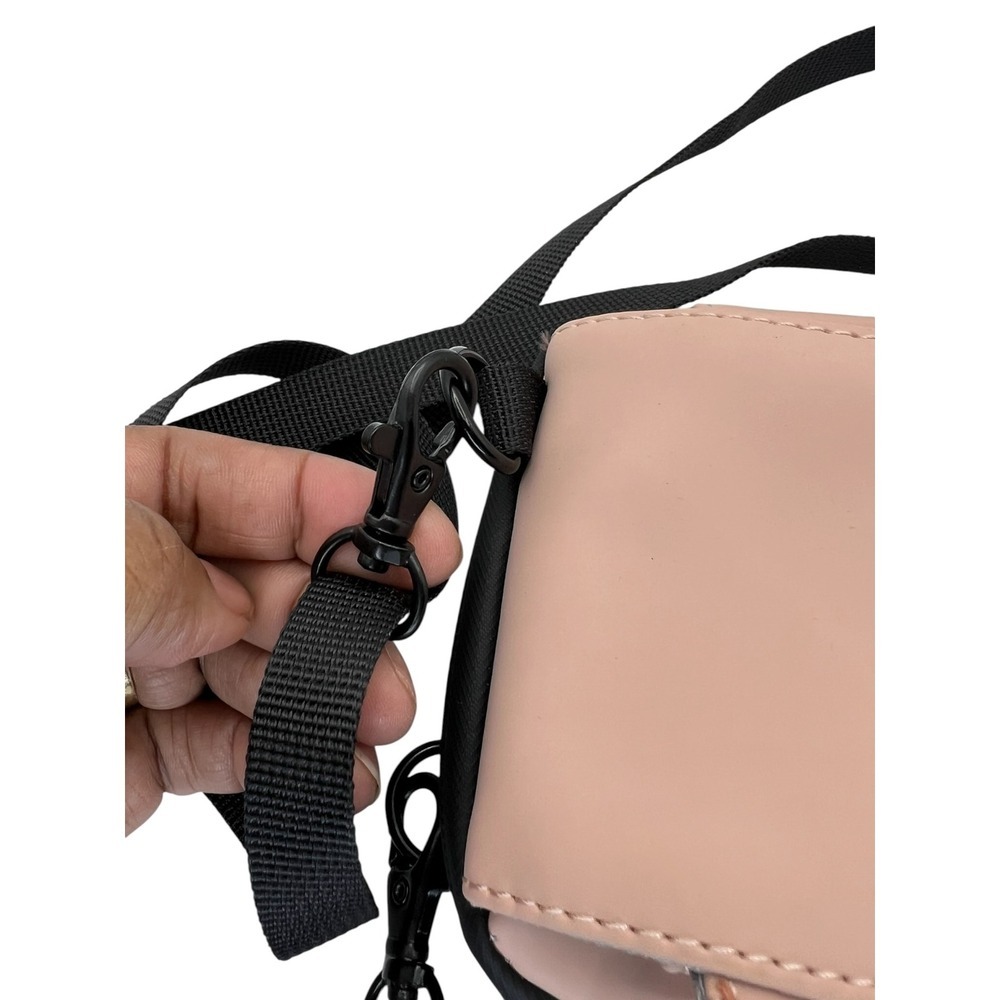 Blackbeat Crossbody Phone Wallet Travel Purse w/ Strap - Dusty Rose - Picture 8 of 8